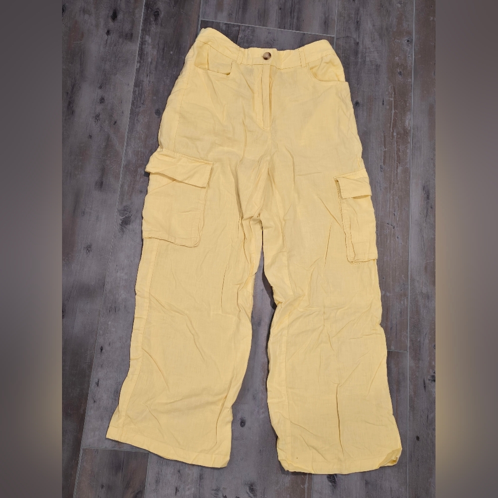 Sincerely Jules Yellow Boot Cut Flare Pants